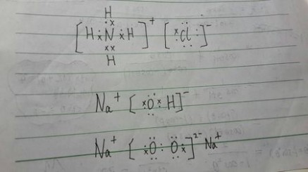 氯化铵的电子式 氢氧化钠,过氧化钠,氯化铵,的电子式怎么写？