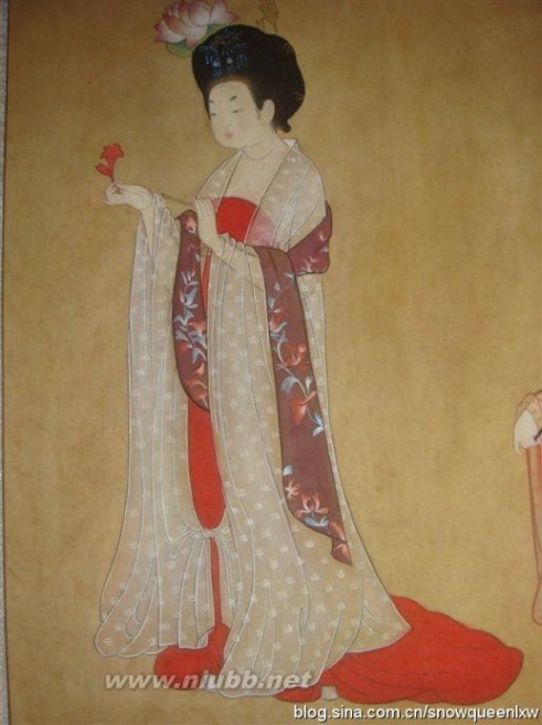 林雪微 簪花仕女圖——我的臨摹的作品