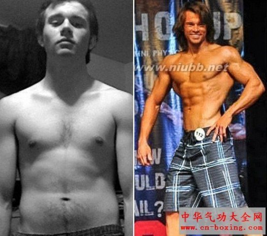 瘦人健身计划 瘦人健身前后对比(25)