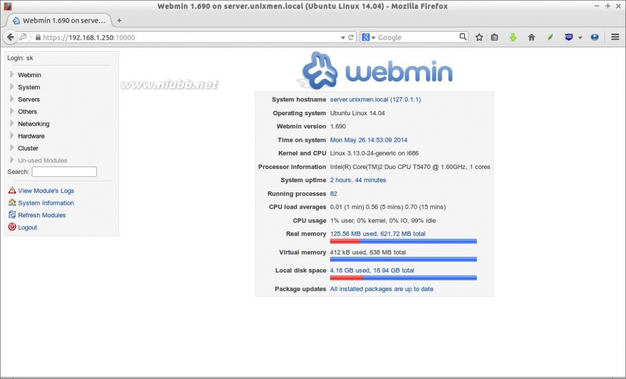 webmin 在 Ubuntu 14.04 上安装 Webmin