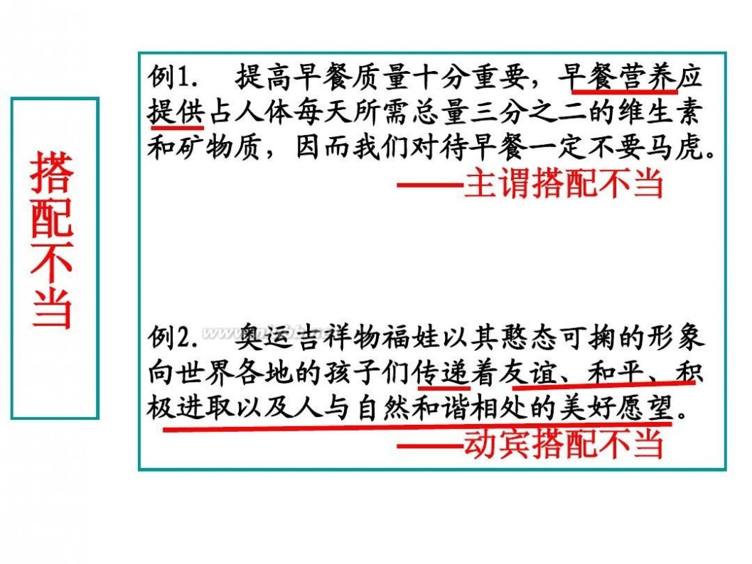 病句 2014年高考病句专题课件(实用)