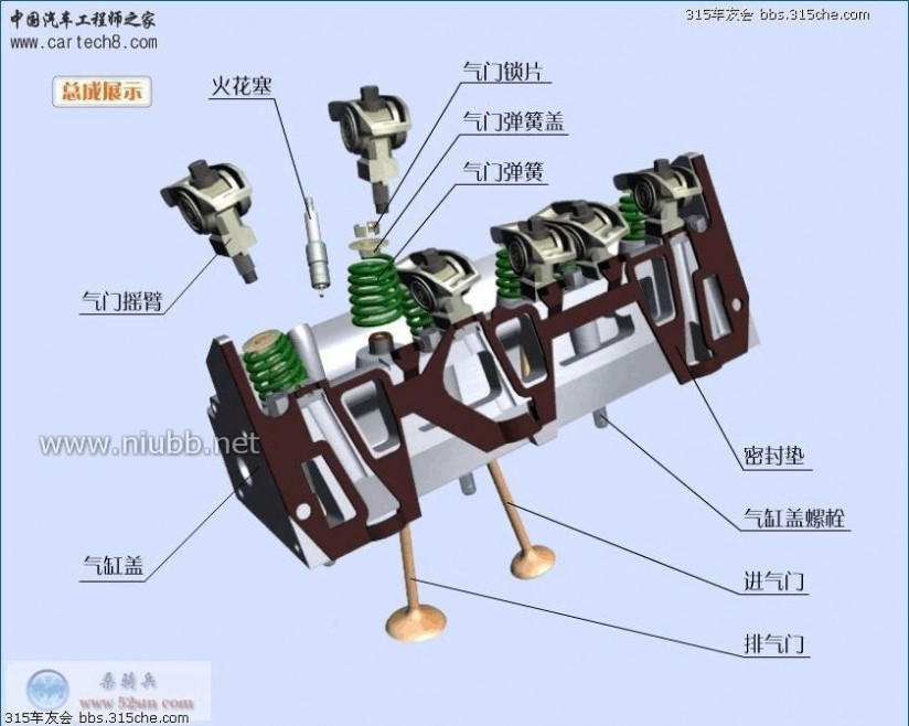 发动机零部件 汽车发动机各零件详细分解图