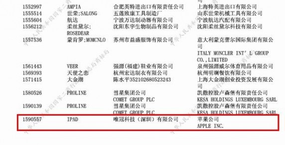 《商标公告》显示iPad商标已正式转至苹果公司名下