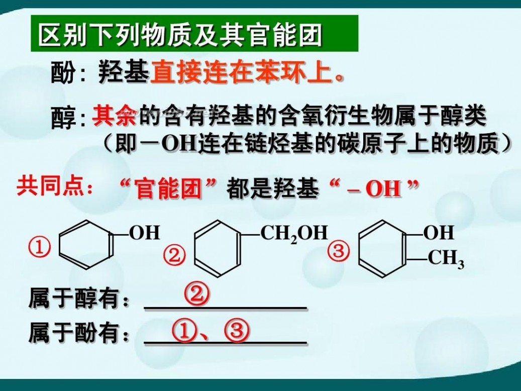 化合物的分类 有机化合物的分类(精华版)