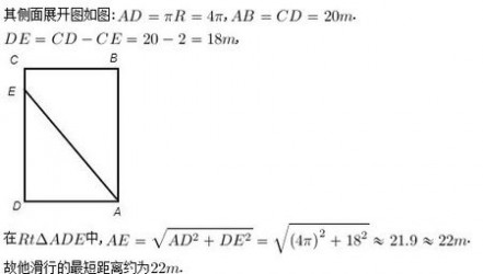 u型池 如图,这是一个滑板爱好者的u型池 该池可以看作是一个长方体去掉一个