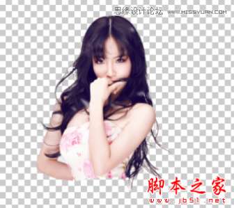 Photoshop快速为美女模特照片抠图换背景