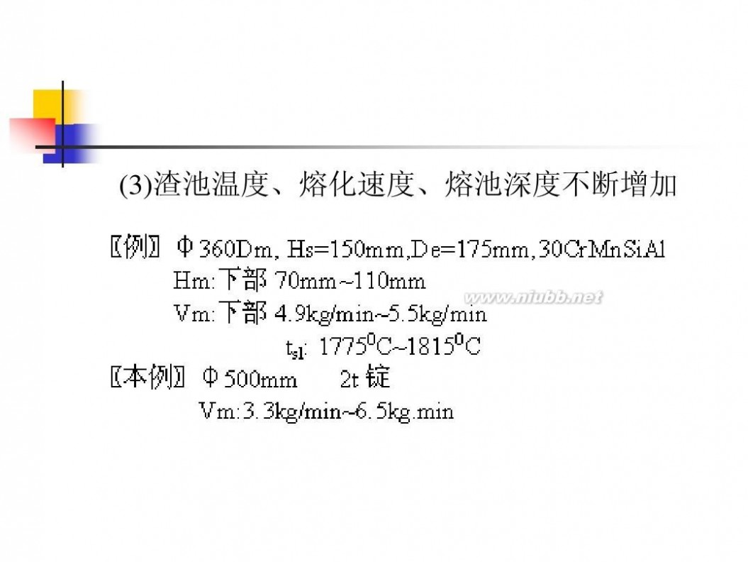 电渣重熔 电渣重熔工艺技术