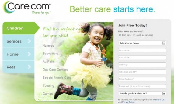 Care.com希望帮助用户找到合适的护工，照顾老人、孩子和宠物