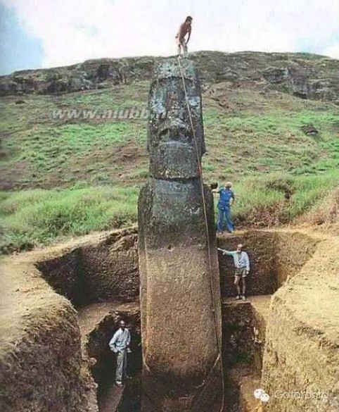 复活岛 惊呆考古学家！复活岛巨人头像下面居然还有更大的