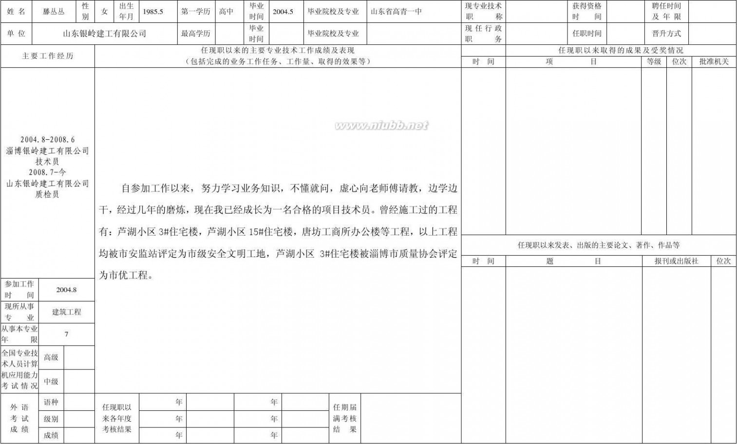 专业技术人员申报评审职称情况一览表 2011专业技术人员申报评审职称情况一览表