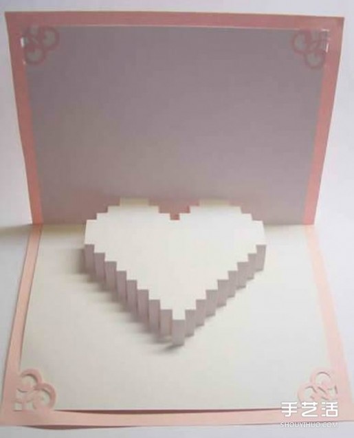 爱心贺卡的制作方法 立体爱心贺卡的制作方法 情人节立体爱心卡片DIY