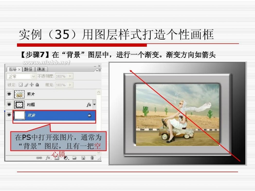 画框图软件 PS图像处理软件入门大全教程之实例(35)用图层样式打造个性画框