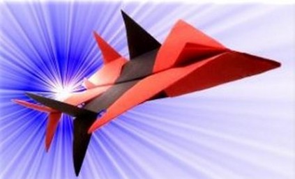 滑翔纸飞机 纸飞机的折法大全之展翼者折纸滑翔机折纸教程