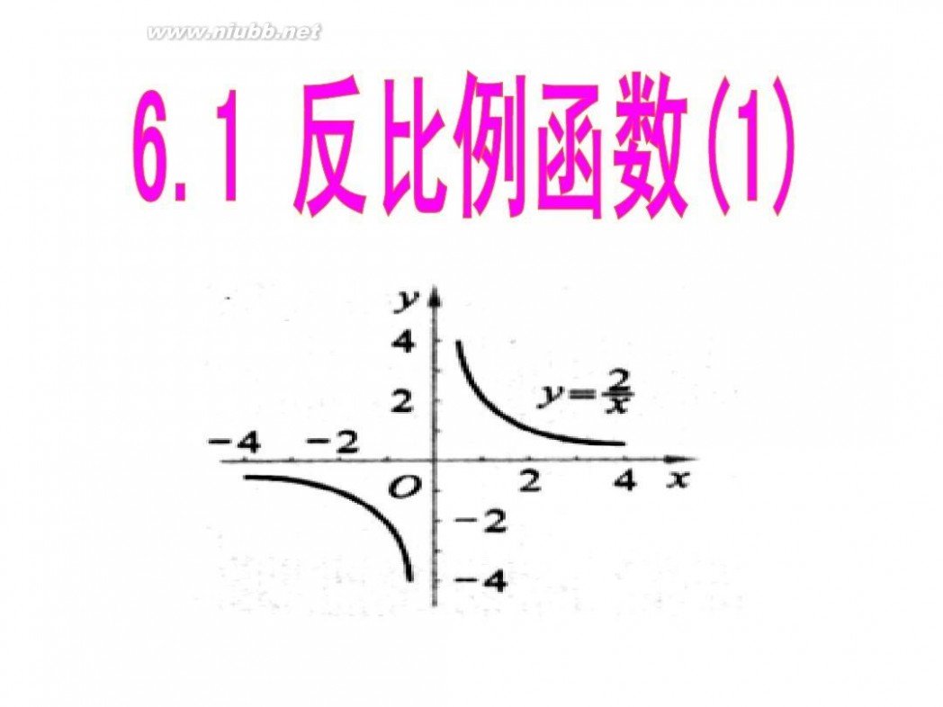 反比例函数ppt 6.1反比例函数(1)