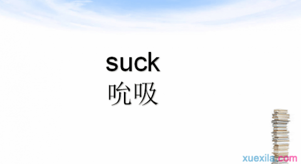 suck什么意思 suck是什么意思 suck的英文意思
