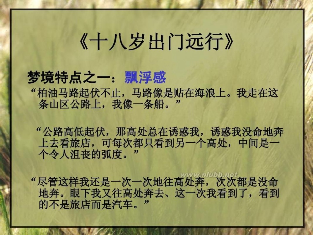 十八岁出门远行 十八岁出门远行