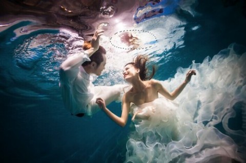 PS调处漂亮梦幻的水下照片效果