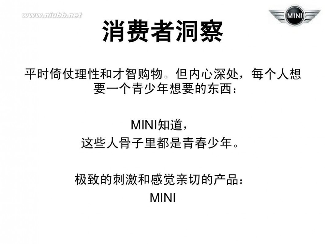 bmwmini 宝马公司MINI品牌策略