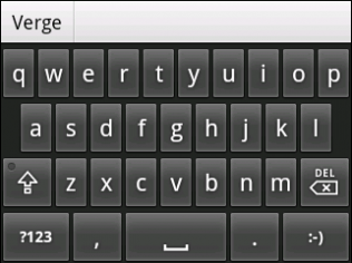 Android1.5系统内置的软键盘