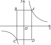 矩形对角线 如图，矩形ABCD的顶点A在第一象限，AB∥x轴，AD∥y轴，且对角线的交点与原点O重合．在边AB从小于AD到大于AD的变化过程中，若矩形ABCD的周长始终保持不变，则经过动
