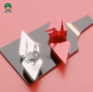 千纸鹤的折法图解 幼儿手工制作：千纸鹤的折法