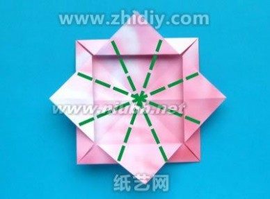 杜鹃花手工折纸纸花图解教程_手工折纸花大全图解