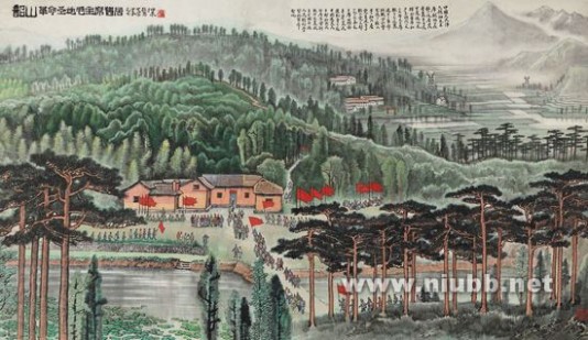 李可染《万山红遍》赏析