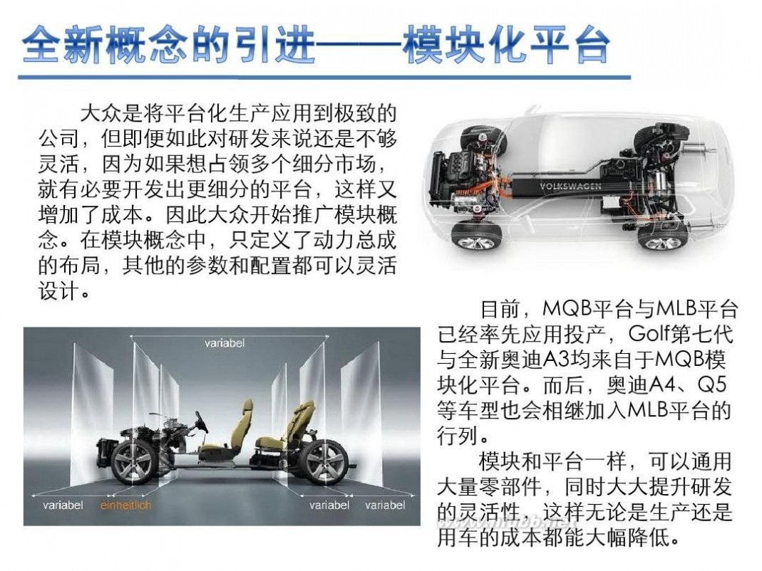 大众车 认识大众汽车平台