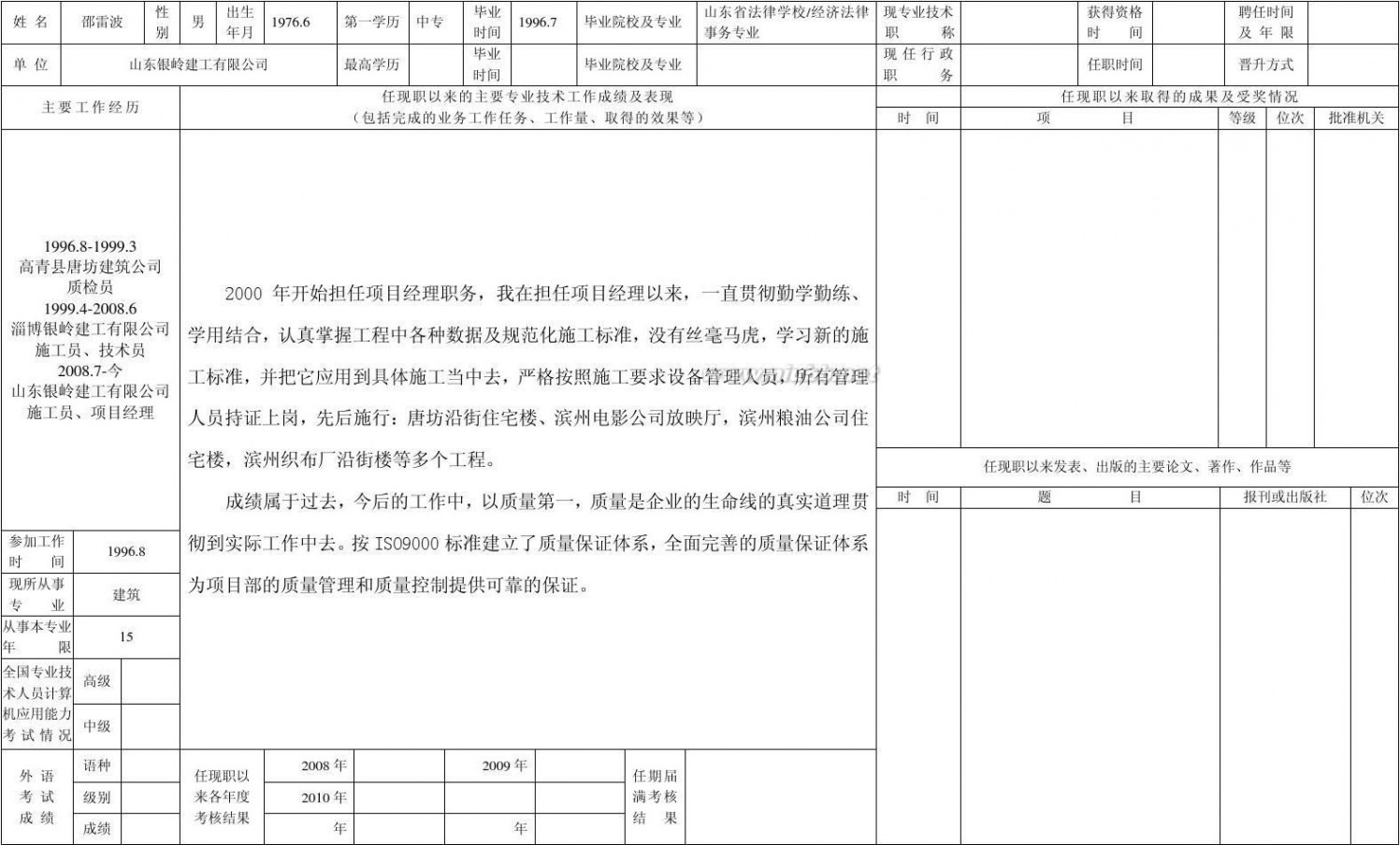 专业技术人员申报评审职称情况一览表 2011专业技术人员申报评审职称情况一览表