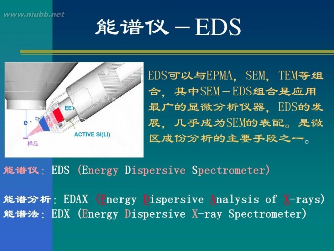 eds X射线能谱仪(EDS)