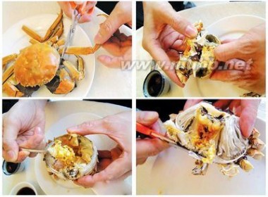 螃蟹的吃法图解 十步图解螃蟹的正确吃法