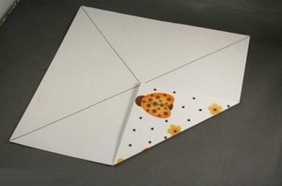 超简单的手工折纸包装纸盒方法