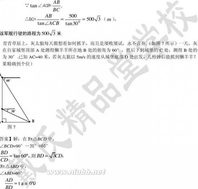 直角三角形 直角三角形边角关系