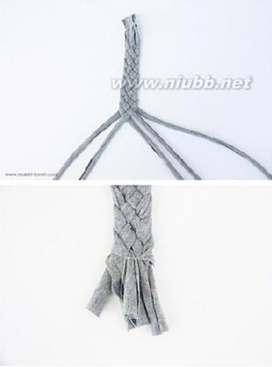 教你怎么制作发带 手工制作碎布编织束发带DIY教程_束发带