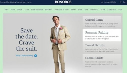 网上男装零售商Bonobos新获融资164万美元