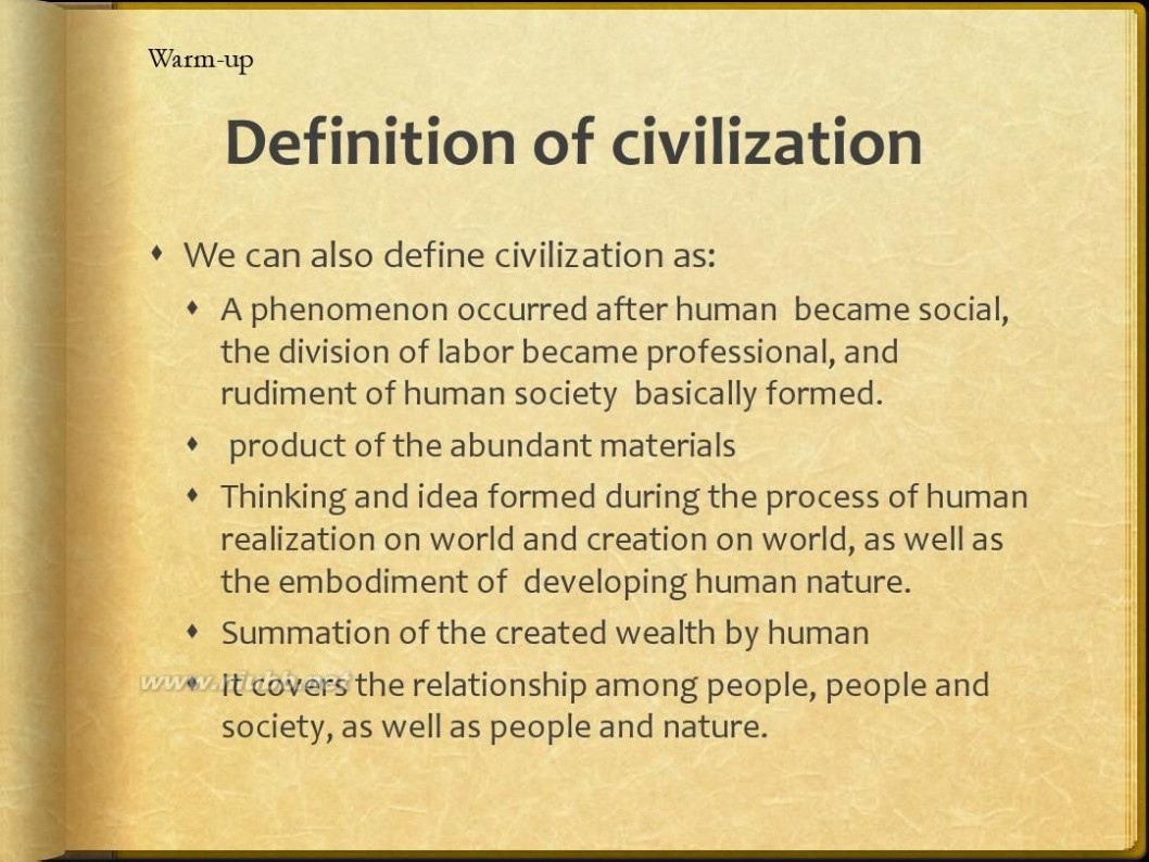 civilization Unit 1 Civilization