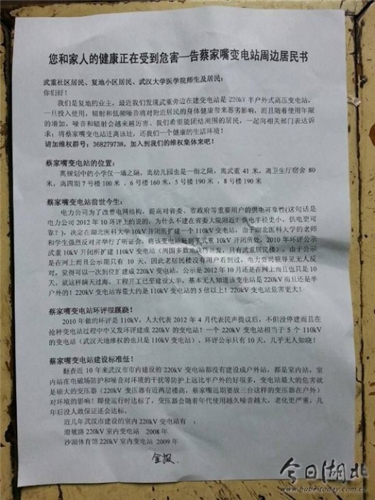武汉游行 武汉百余车辆游街反变电站 车队惊现充气娃娃（组图）