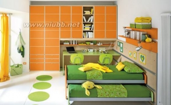 儿童卧室设计图：小户型儿童房间装修效果图、儿童房屋装修、儿童装修效果图大全，50款，够多的！