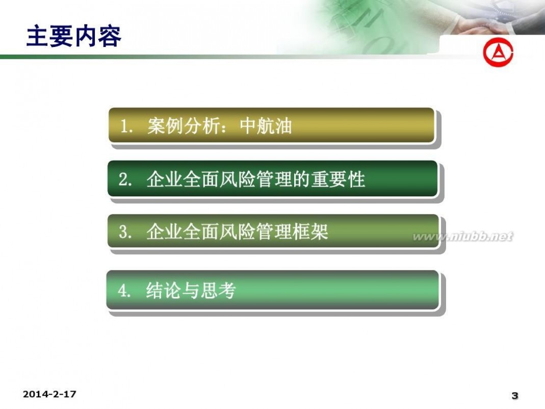 企业全面风险管理 企业全面风险管理专题