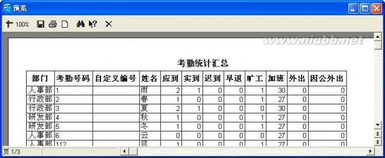 考勤管理系统 ZKTeco考勤管理系统使用说明书(1.5版)