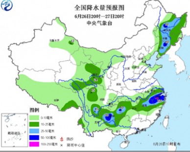 今明粤中北部 有大雨到暴雨