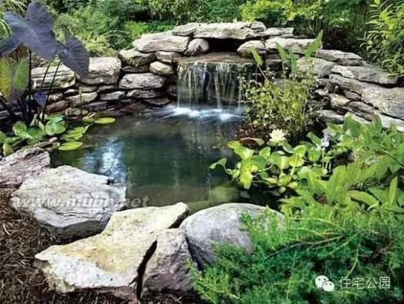 自制美丽的喷泉模型 小院自制喷泉，就是这么简单，就是这么漂亮！