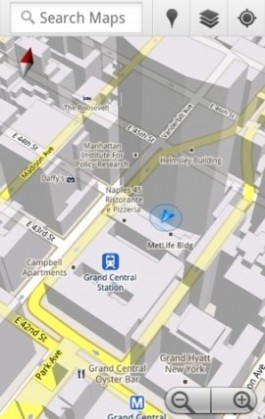谷歌升级Android版地图应用 支持离线使用