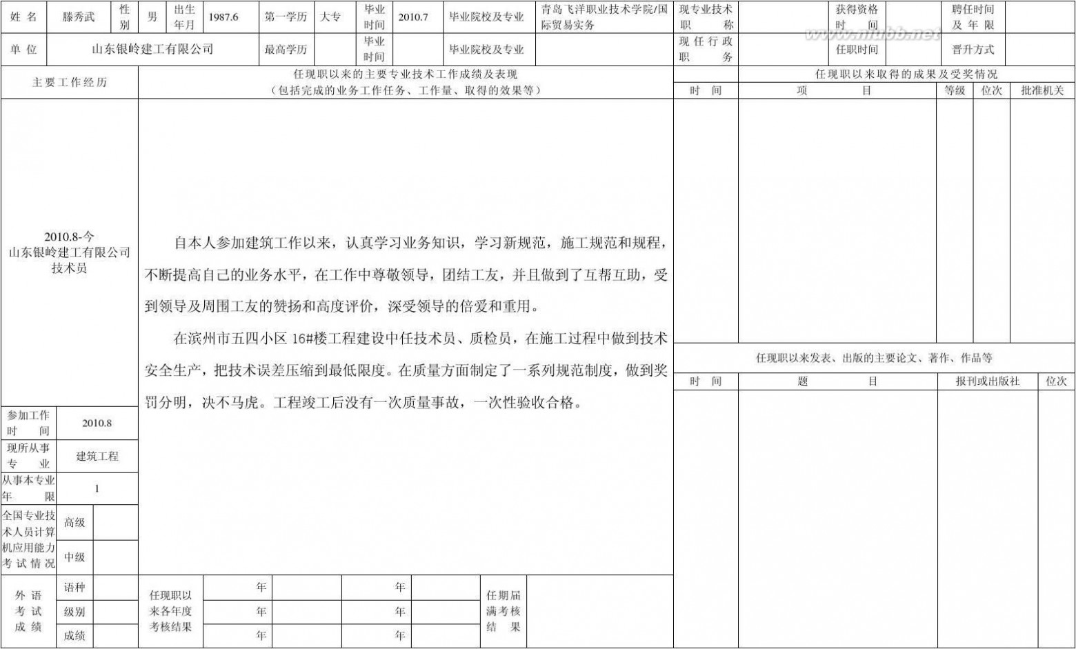 专业技术人员申报评审职称情况一览表 2011专业技术人员申报评审职称情况一览表