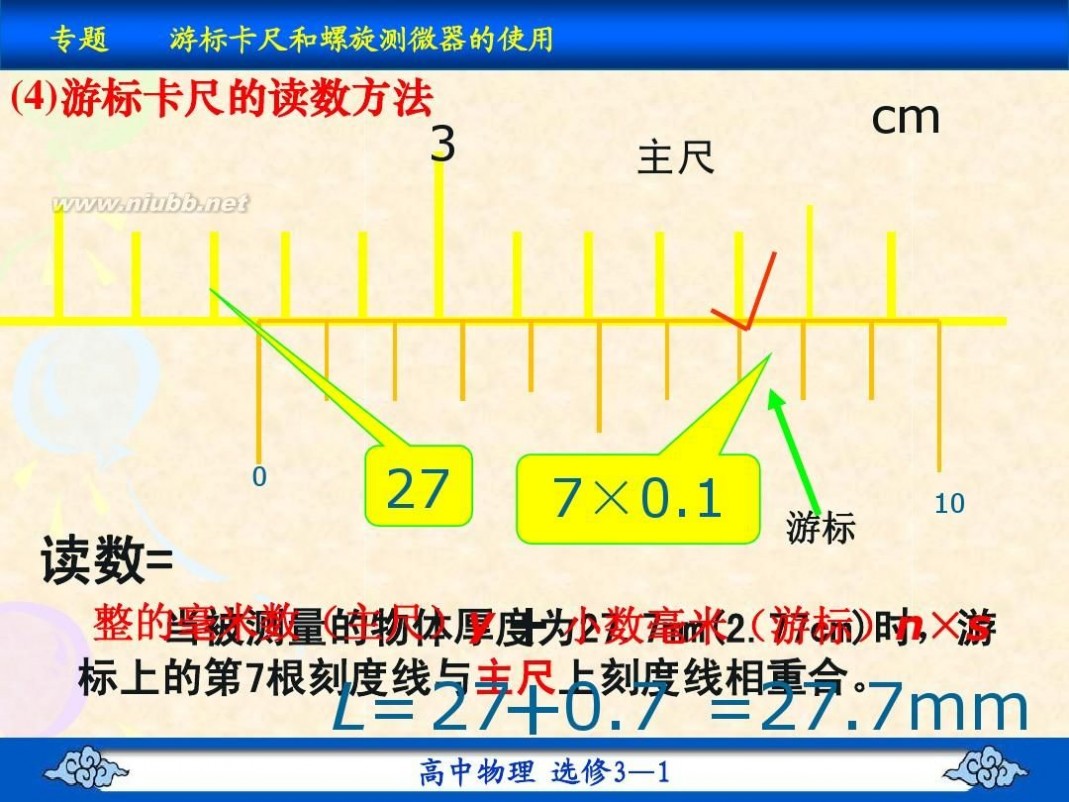 游标卡尺和螺旋测微器 专题：游标卡尺和螺旋测微器的使用