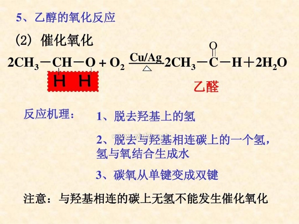 乙醇的化学性质 乙醇的化学性质