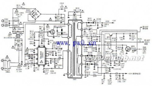 彩电TDA16846开关电源故障维修方法实例 tda16846