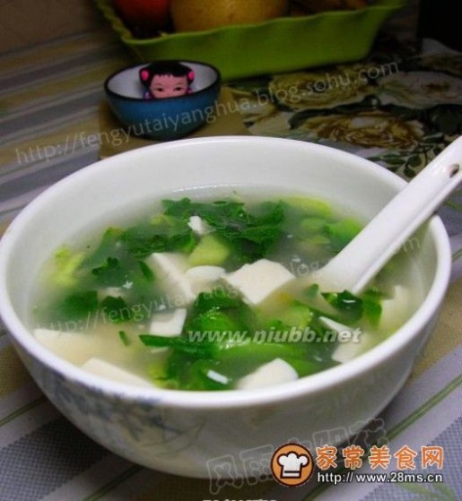青菜豆腐汤的做法 青菜豆腐汤