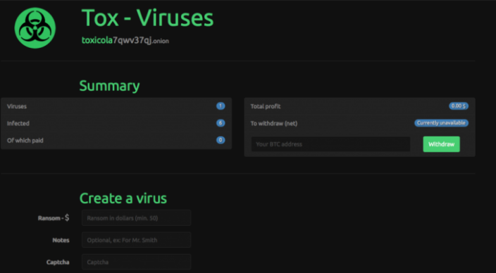 tox-crimeware-kit-726x400.png 暗网 勒索软件 恶意软件生成器