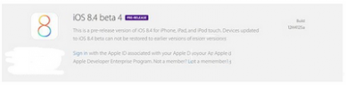 ios8.4beta4固件下载网址 ios8.4beta4固件官方下载地址